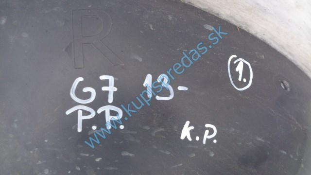 pravý predný podblatník na vw volkswagen golf 7, 5G0805978